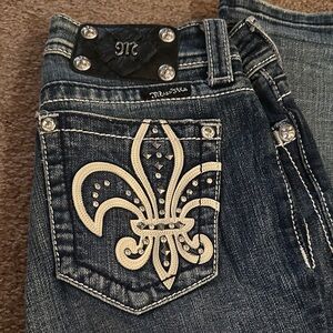 Stylish Miss Me Jeans with Embellished Pocket